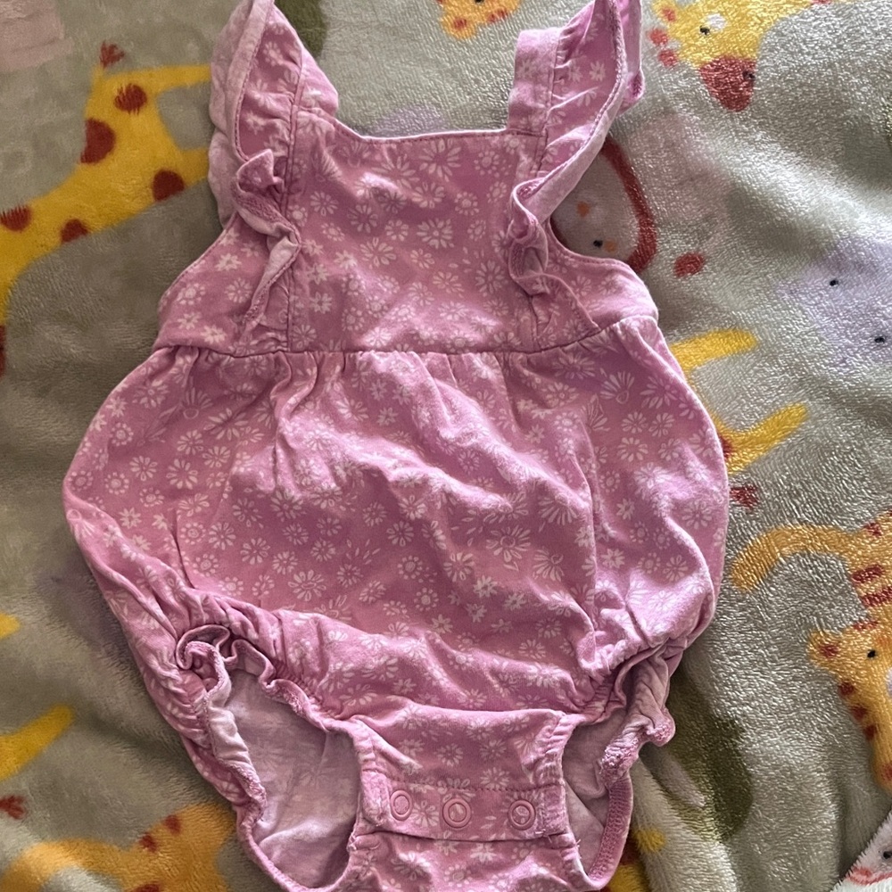 Carter's Pink Floral Baby Outfit